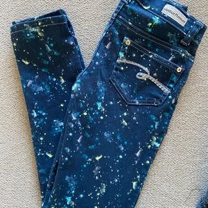 Girls Justice Premium Splatter Jeans size 10R